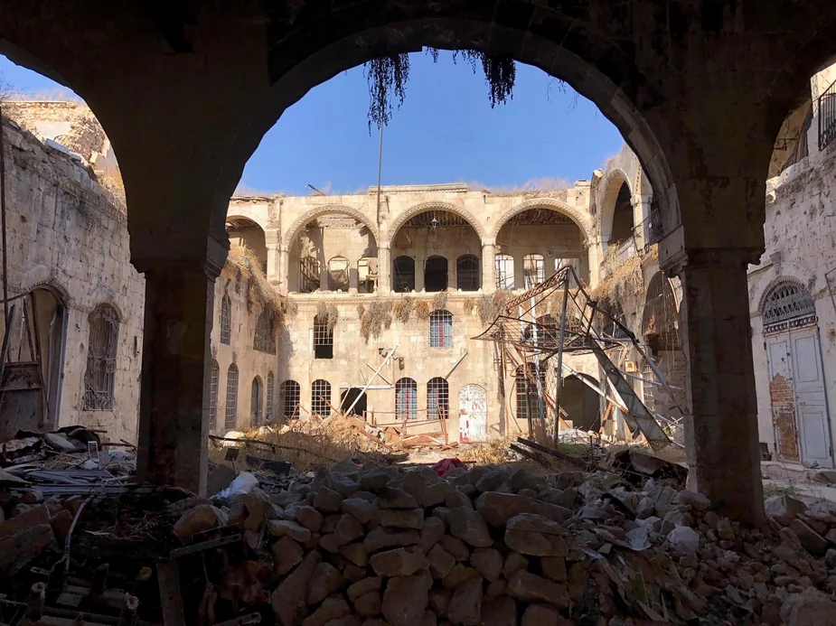 Aleppo - Syria - pozostałości po wyniszczającej wojnie